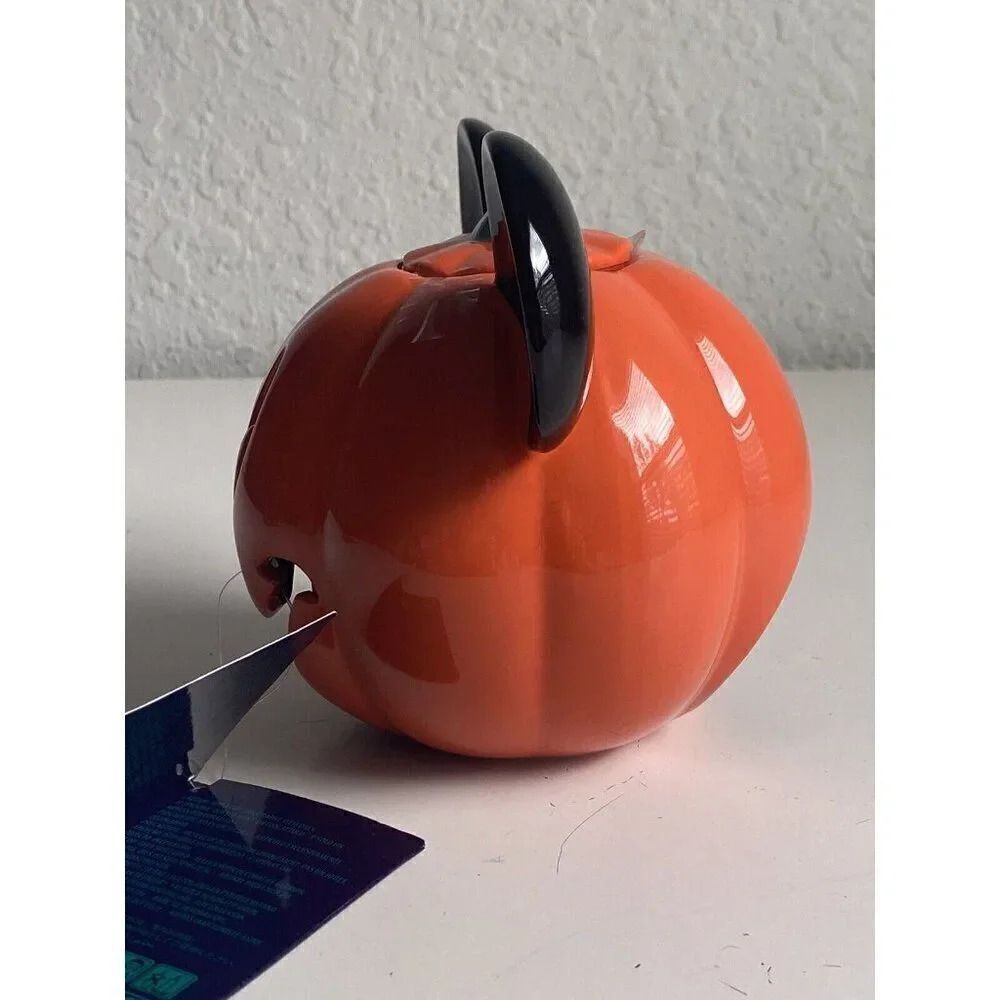 Disney Parks Mickey Mouse Halloween Pumpkin Votive Candle Holder Ceramic NEW‎ - Picture 7 of 13